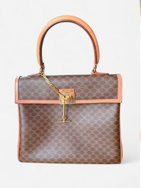 Celine Macadam Blason Triomphe Handbag Shoulder Bag vintage